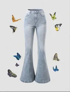 SHEIN フレアデニムパンツ