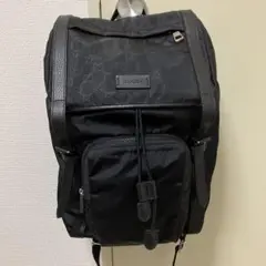 GUCCI ブラック GGパターン リュック510336
