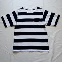 CEPO ボーダー ポケットTシャツ ネイビー Mのサムネイル