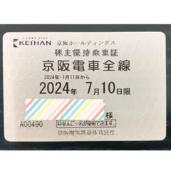 京阪電車株主優待乗車証 乗車証(定期券タイプ) 京阪電鉄 株主優待割引券 | 金券ショップ 格安