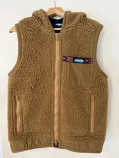 KAVU メンズ フリースベスト キャメル Mサイズ