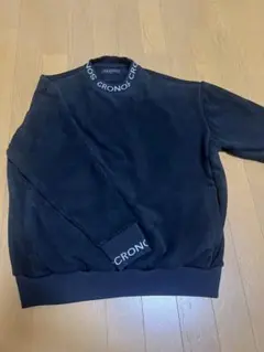 CRONOS クルーネック スウェット ブラック