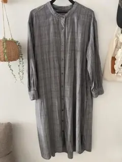 GLOBAL WORK チェックシャツワンピース