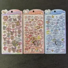 【正規品】うるちゅるポップシール　キティベビー、シナモロールベビー　日焼け　3枚