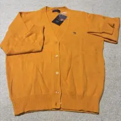 【タグ付き新品】レナウンアーノルドパーマー 長袖Ｖネックカーディガン　オレンジＭ