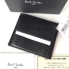 【新品】ポールスミス✨スインカスレザー カードコインケース 財布 クロ 人気
