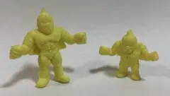 キン消し キン肉マン 2種類 黄色 バンダイ