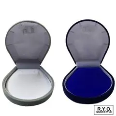 フロッキーケース　ネックレス＆イヤリングセット　シェル型 2color