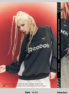 【即購入OK】Reebok JEANASIS コラボ ブラック トレーナー