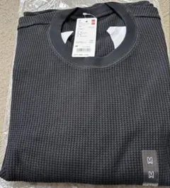 ユニクロ ワッフルオーバーサイズクルーネックT