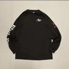BLACK EYE 長袖Tシャツ ブラック　M デカプリント　ストリートのサムネイル