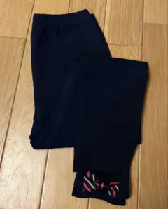 ◎新品未使用◎RALPH LAUREN リボン付きレギンス 紺 ネイビー