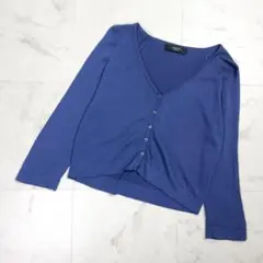 Weekend Max Mara ボタンダウンカーディガン 青M*QD1483のサムネイル