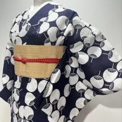 ★メルカリ卒業します。12/25まで。★★再底値にしました。日本橋竺仙代表柄広襟 竺仙オンラインストア：浴衣（ゆかた）：着物：帯