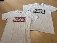 MARVEL Tシャツ 2枚セット ホワイト Mサイズ　ペアルックのサムネイル