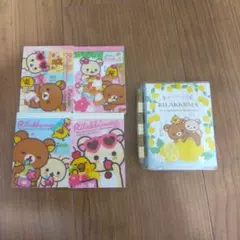 未使用リラックマ ミニメモ用紙、パタパタメモセット