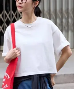 UVカット 汗染み防止 オーバーサイズ シンプル半袖Tシャツのサムネイル