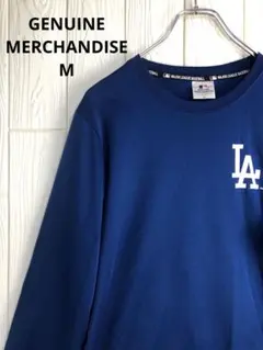 GENUINE MERCHANDISE LAロゴ 青 長袖カットソー　Mサイズ