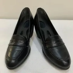 Re:getA ブラック ローファー 中ヒールのサムネイル