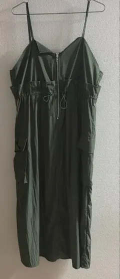 ［FRIFUL］フリフル SHEIN カーゴキャミワンピ ミリタリー L