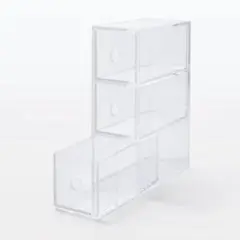 【 無印 】 アクリル小物収納・3段
