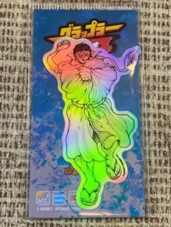 刃牙 ホログラム ミニ ステッカー 花山薫 03　バキシリーズ　シール　格闘