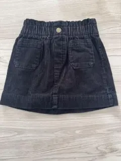 黒 コーデュロイ スカート　2Y