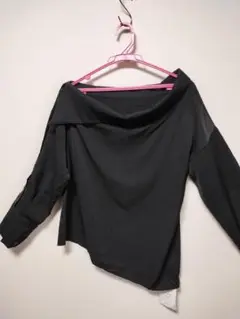 JIANG.JIANG★個性的デザイントップス★黒★長袖★M-Lサイズ