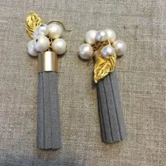 タッセルパールピアス値下げ