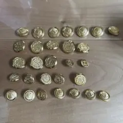 金色ボタンセット