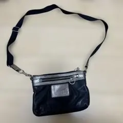 COACH ワンショルダーバッグ シグネチャー ポピー 黒