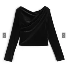 GRL ベロアドレープトップス[dk1551]