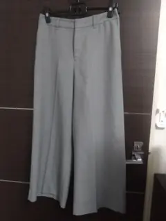 INDIVI グレー ワイドパンツ　38