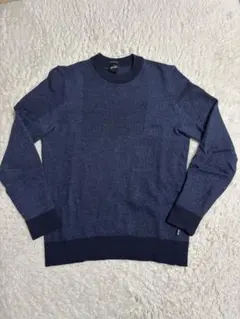 ［美品］Hugo BOSS ネイビー クルーネックニット
