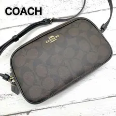 【未使用】COACH　ショルダーバッグ　レザー　ブラウン　2way　シグネチャー