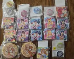 アイカツ！ 缶バッジ ブランドロゴ缶しかくい缶まるい缶バッジ まとめ