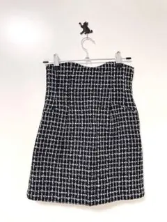 michel Macaron ハイウエストツイードスカート