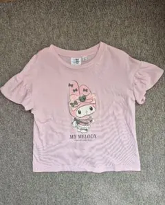 GUジーユー マイメロディ ピンク Tシャツ 140