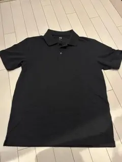 UNIQLO エアリズムコットンカノコポロシャツ　黒　メンズM