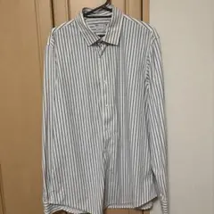 ZARA ストライプ柄 長袖シャツ レギュラーフィットのサムネイル