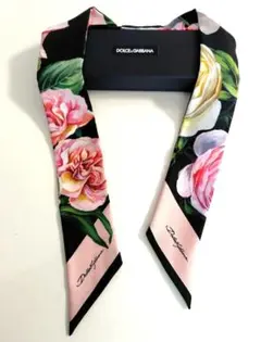 限定価格♡DOLCE&GABBANA 花柄シルクスカーフ　カシミヤ 限定価格♡DOLCE&GABBANA 花柄シルクスカーフ カシミヤ