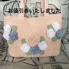 ピンクにバラのバック