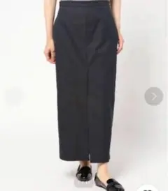 オーラリー　FINX chambray スリットスカート
