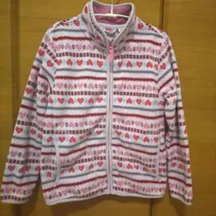 ハート柄フリースジャケット