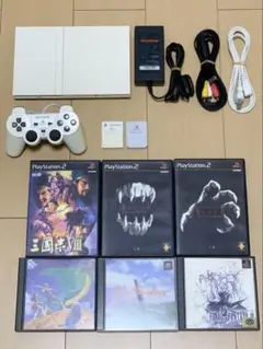 プレイステーション2 SCPH-75000 ホワイト 中古品セット