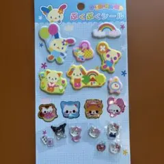 サンリオ ウサハナ ぷくぷくシール ボンボンドロップシール　サンリオ