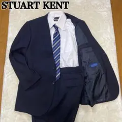 【美品】STUART KENT 洋服の青山スーツ　BE7 ネイビー　セットアップ
