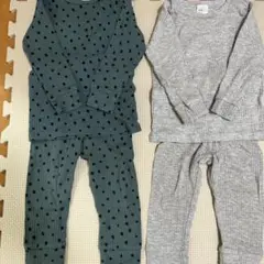 H &Mオーガニックコットン上下セット　長袖　長ズボン　80センチ