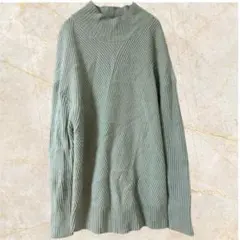 冬物SALE❣️ELEGARMENT【M】ミントグリーン タートルネックセーター