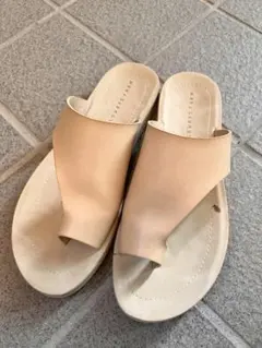 LOWRYS FARM ベージュ コンフォートサンダル